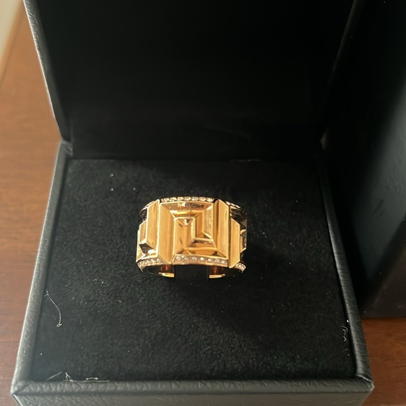Versace Crystal Greca Ring - Picture 2 of 5